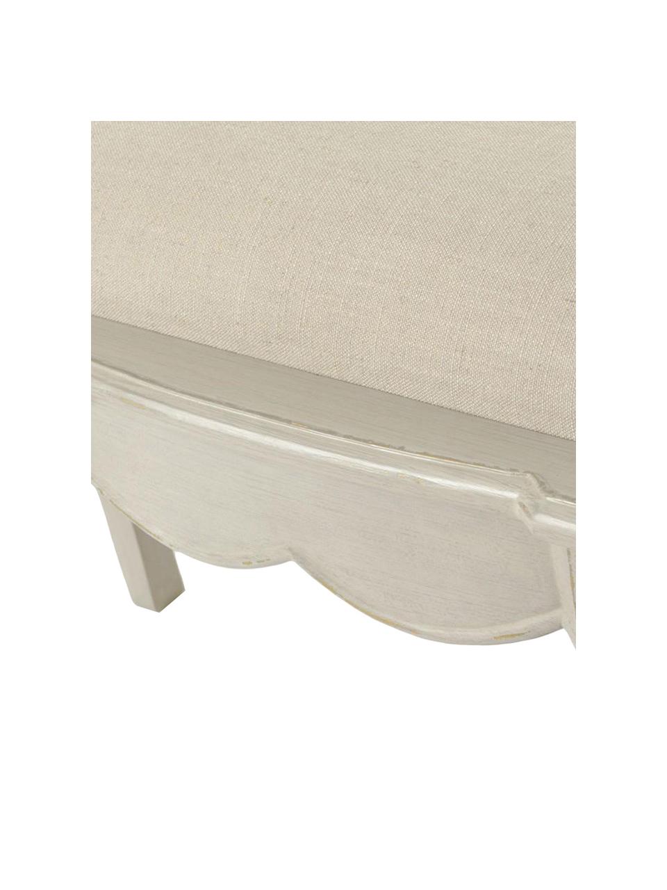 Banco Arbalette, Beige, An 100 x Al 45 cm