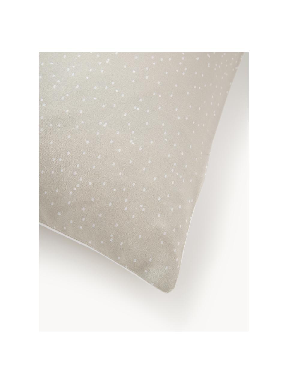 Funda de almohada de satén Yuma, Beige, An 45 x L 110 cm