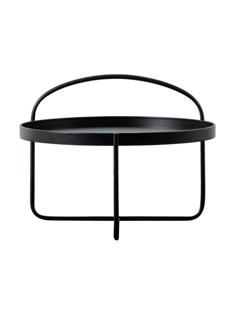 Table basse ronde noire Melbury, Acier, revêtement par poudre, Noir, Ø 65 x haut. 50 cm