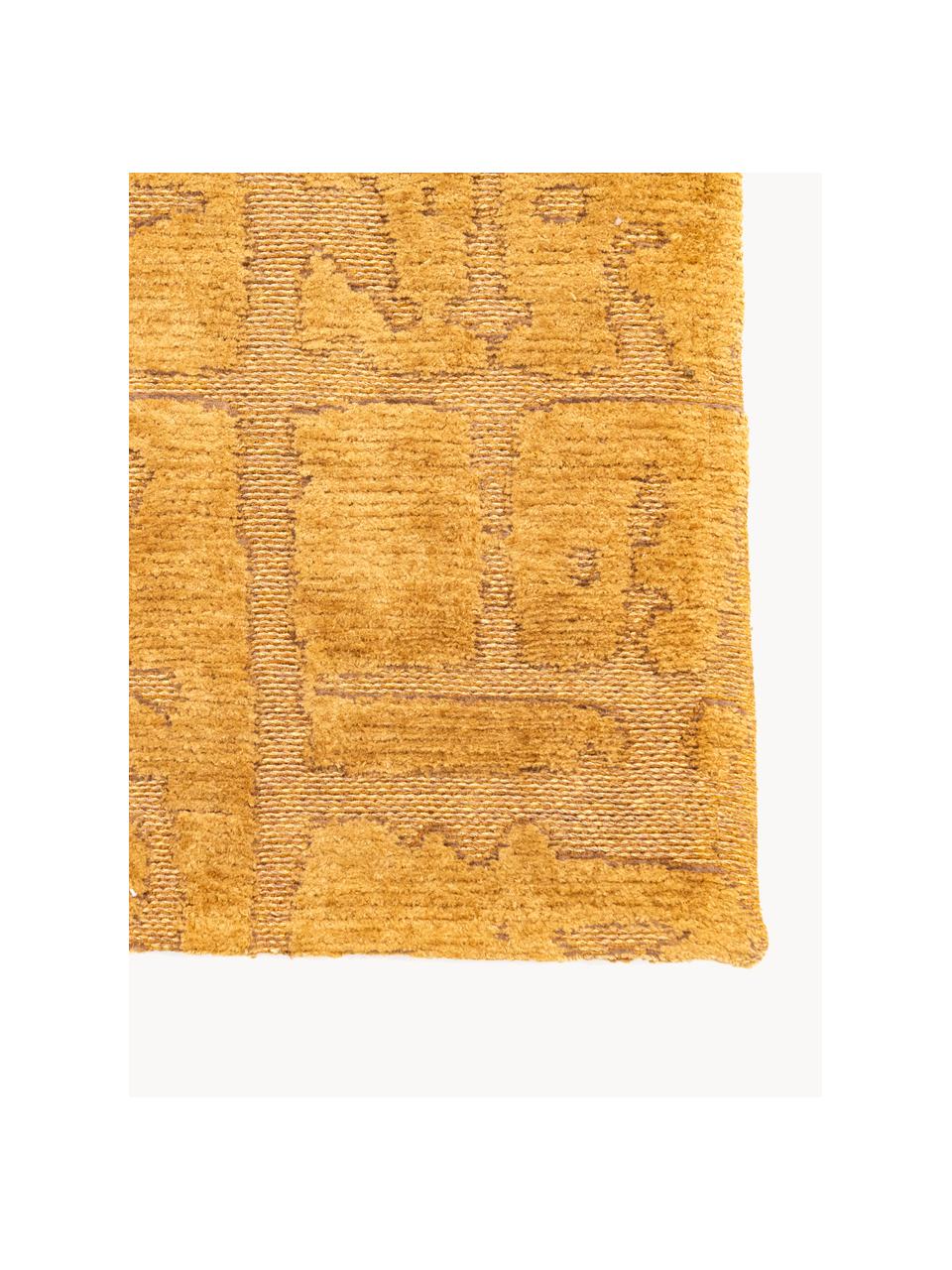 Teppich Perriers mit Hoch-Tief-Effekt, 100 % Polyester, Ocker, B 80 x L 150 cm (Grösse XS)