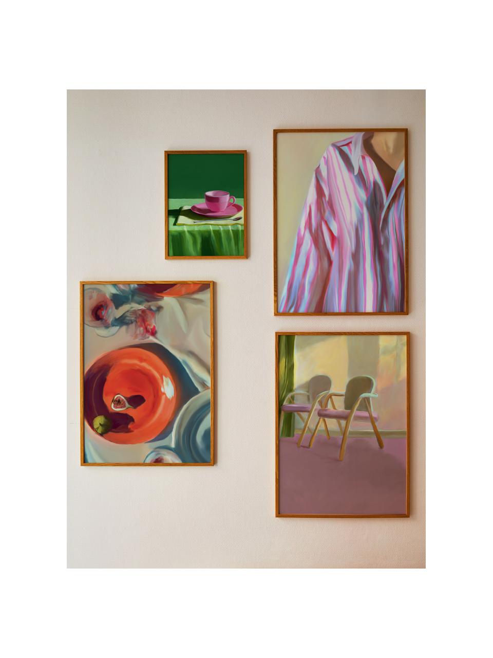 Set 3 poster con cornice Artwall no. 04, Cornice: legno di pino, Multicolore, Set in varie misure