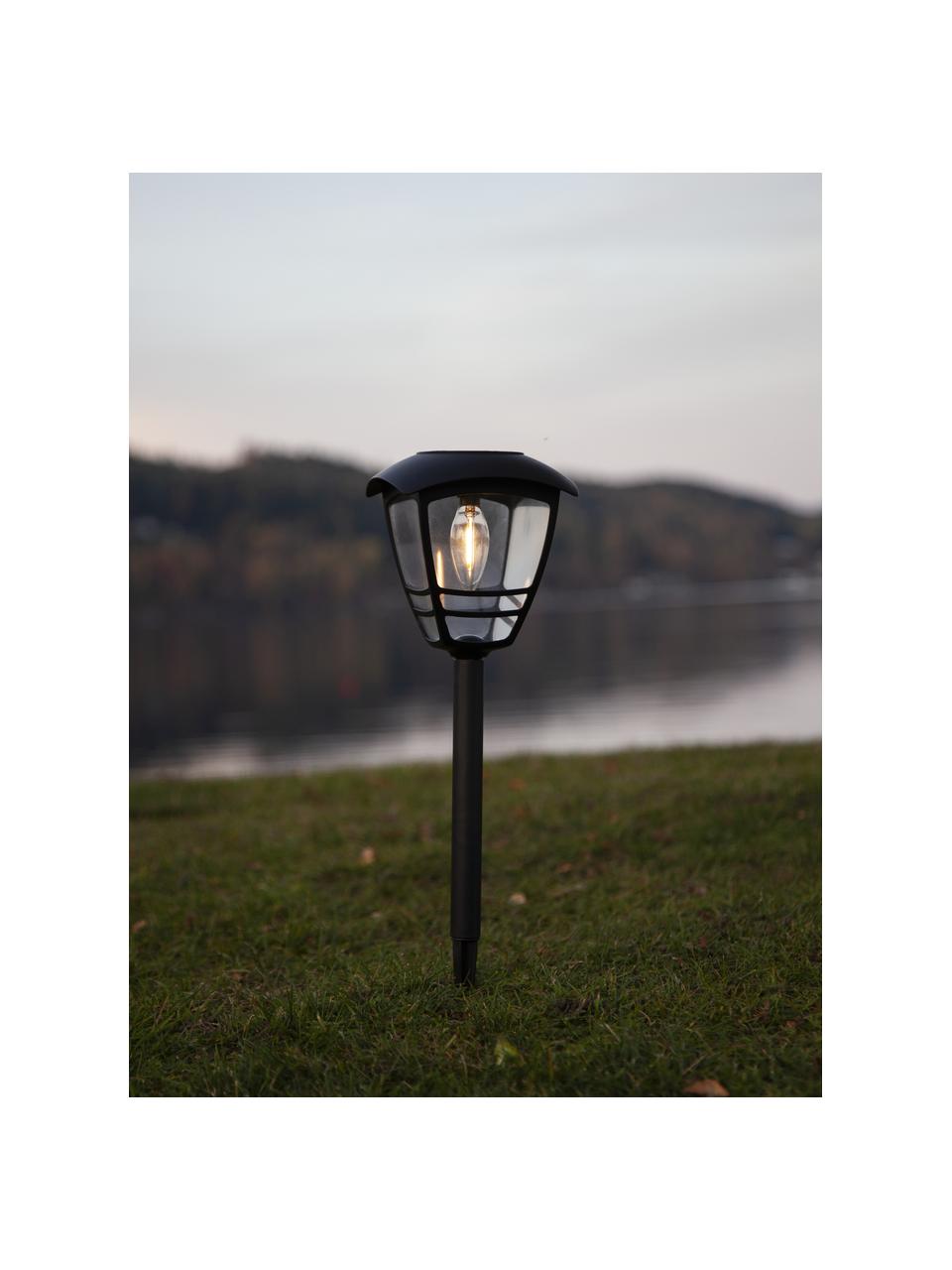 Lampada solare da esterno Felix, Paralume: acrilico, Struttura: plastica, Nero, Ø 14 x Alt. 45 cm