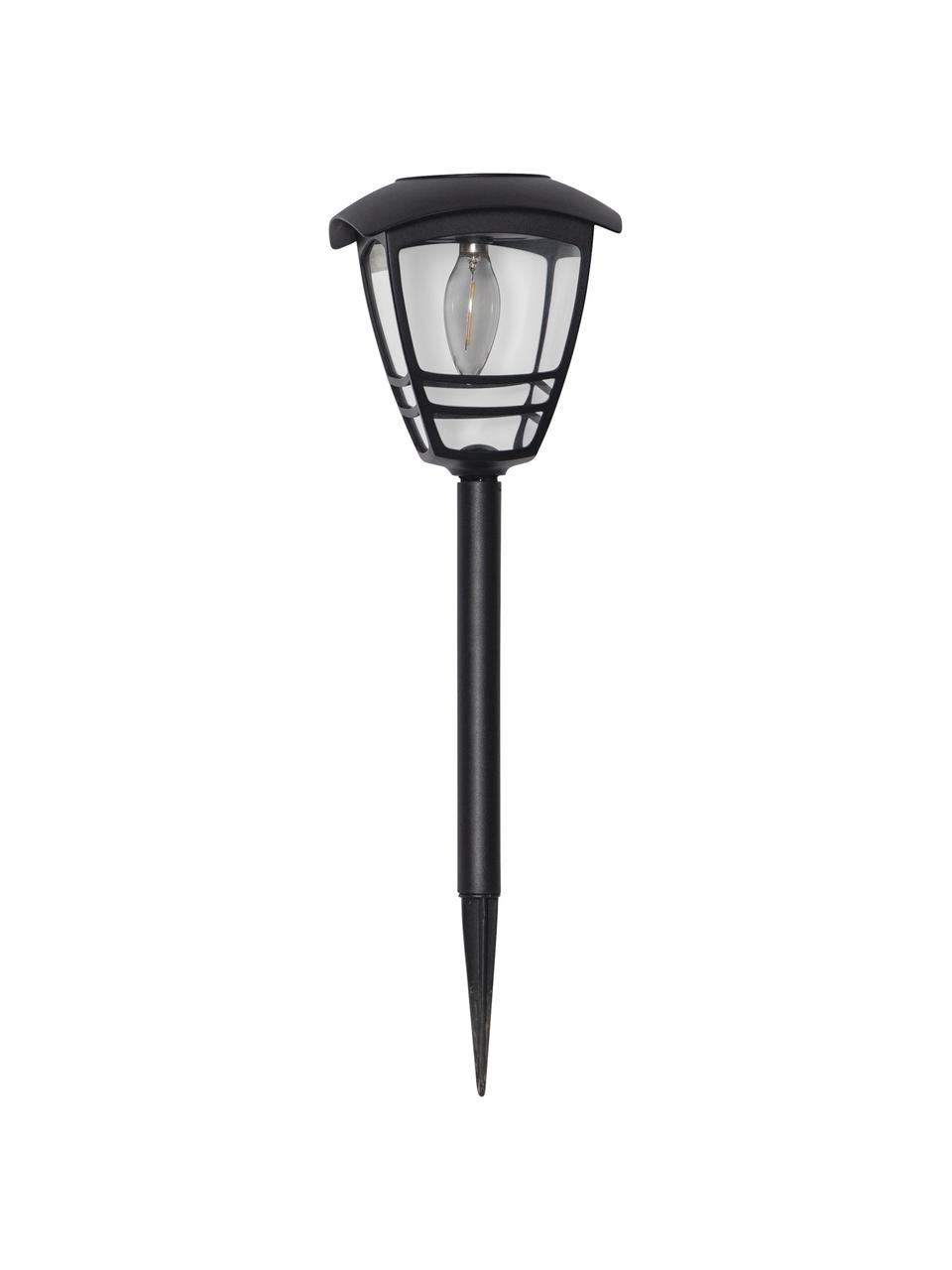 Lampada solare da esterno Felix, Paralume: acrilico, Struttura: plastica, Nero, Ø 14 x Alt. 45 cm