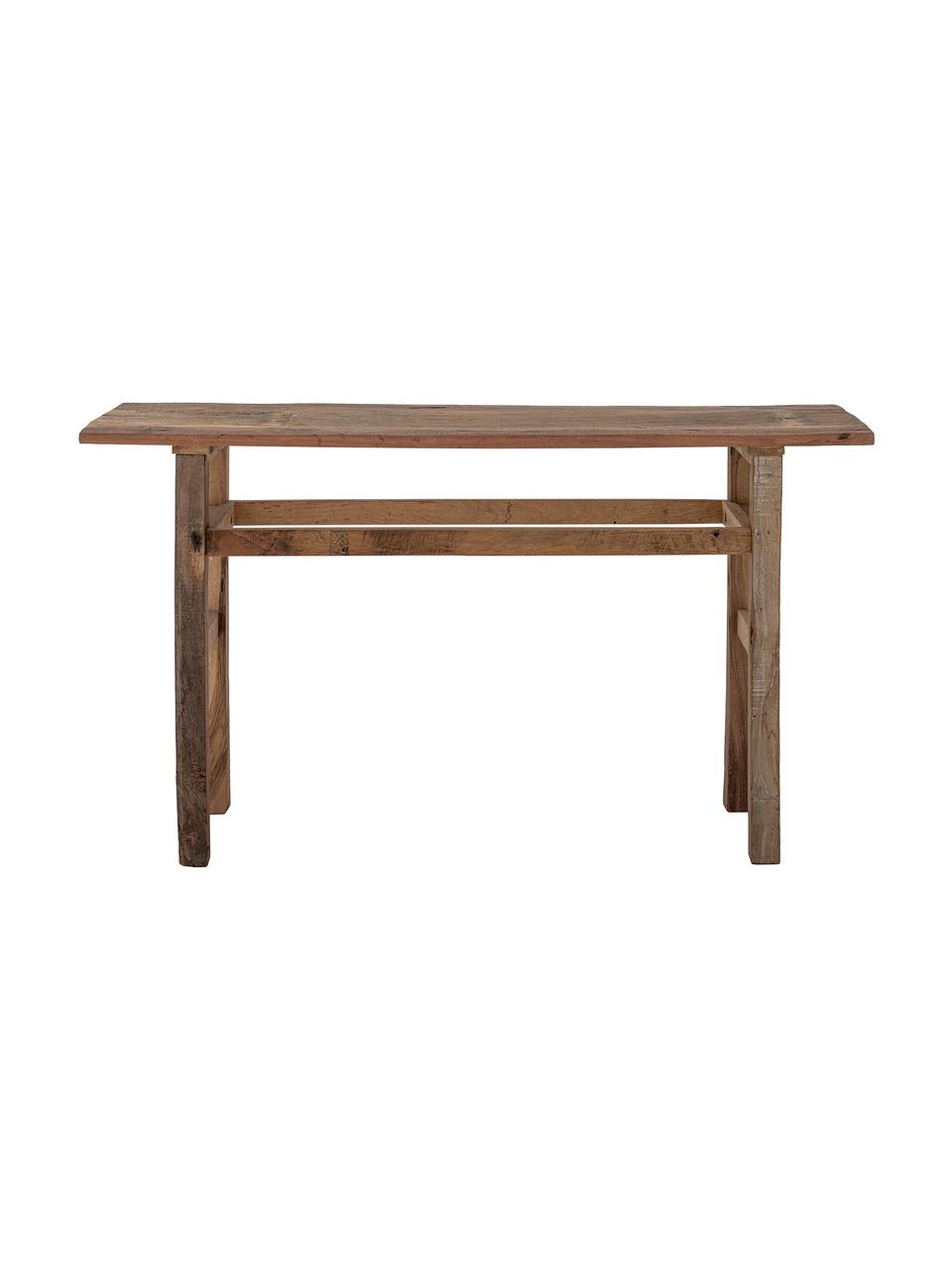 Consola de madera reciclada Bao, >30% madera Reciclada, Madera oscura, An 157 x Al 87 cm