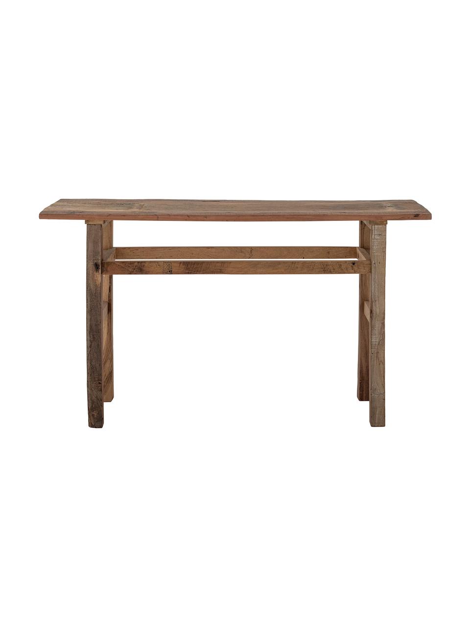 Wandtafel Bao van gerecycled hout, >30% gerecycled hout, Donkere hout, B 157 cm x H 87 cm