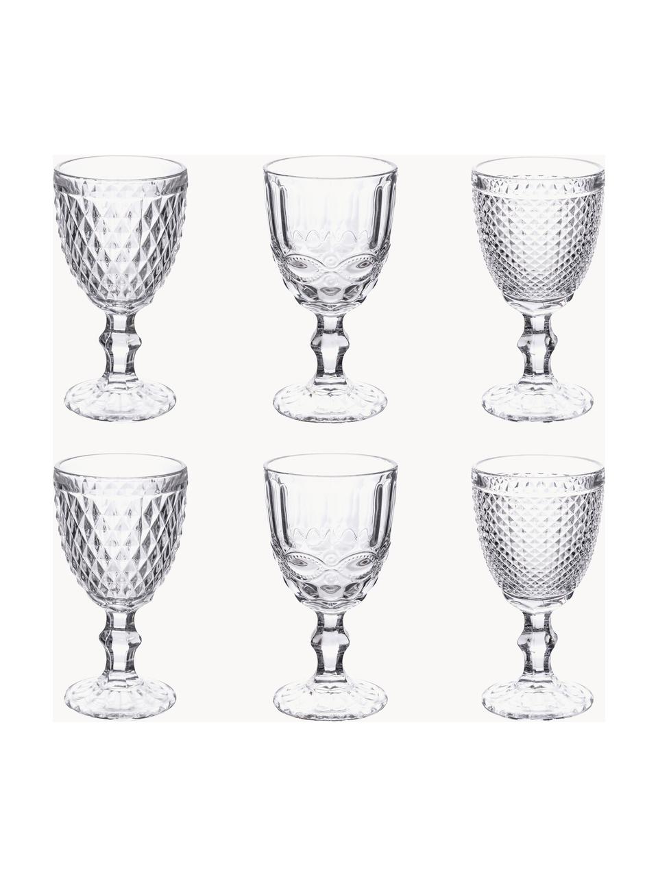 Komplet kieliszków do wina Blend, 6 elem., Szkło, Transparentny, Ø 9 x W 17 cm, 300 ml