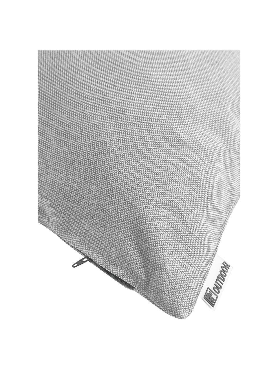 Cuscino da esterno grigio Olef, 100% cotone, Grigio, Larg. 45 x Lung. 45 cm