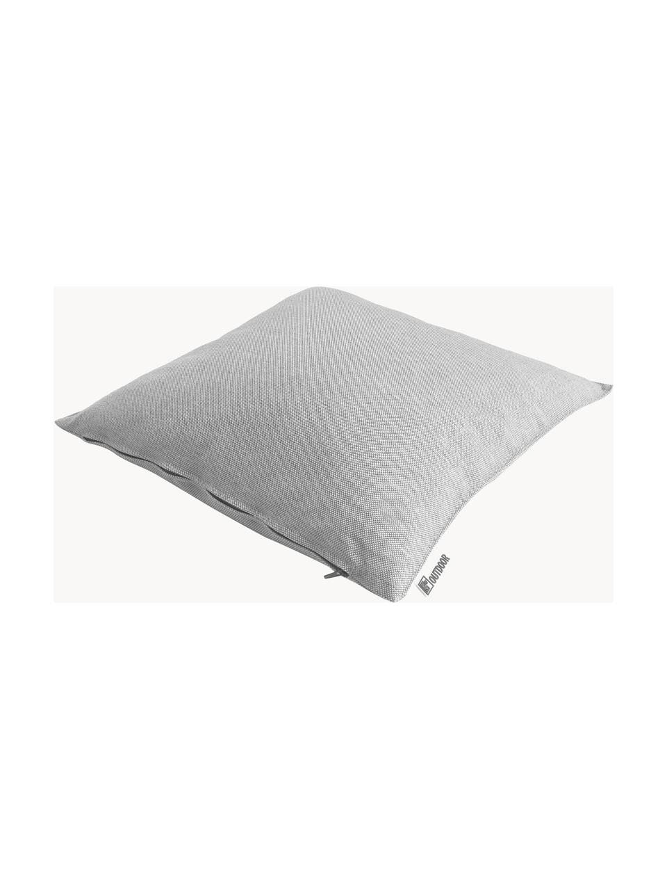 Coussin d'extérieur Olef, 100 % coton, Gris clair, larg. 45 x long. 45 cm