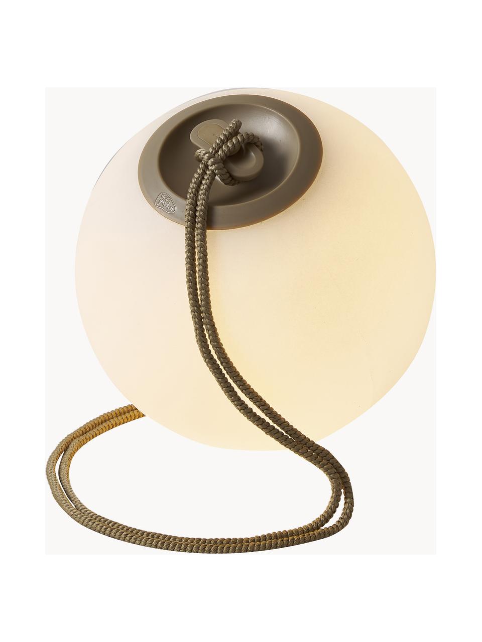 Mobile dimmbare LED-Hängeleuchte Norai mit Farbwechsel und Fernbedienung, Weiß, Beige, Ø 24 x H 24 cm