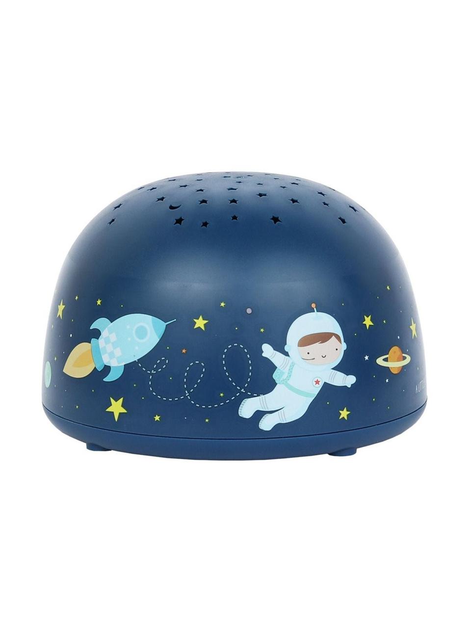 Lampa dekoracyjna LED z funkcją timera Space, Tworzywo sztuczne (ABS), Niebieski, Ø 14 x W 9 cm