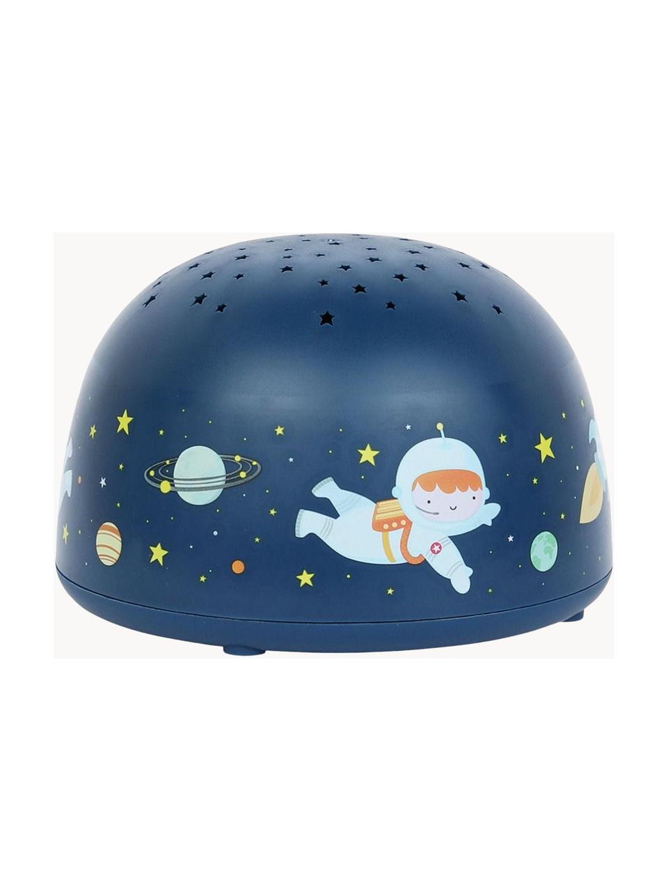 LED-Leuchtobjekt Space mit Timer, Kunststoff (ABS), Dunkelblau, Bunt, Ø 14 x H 9 cm