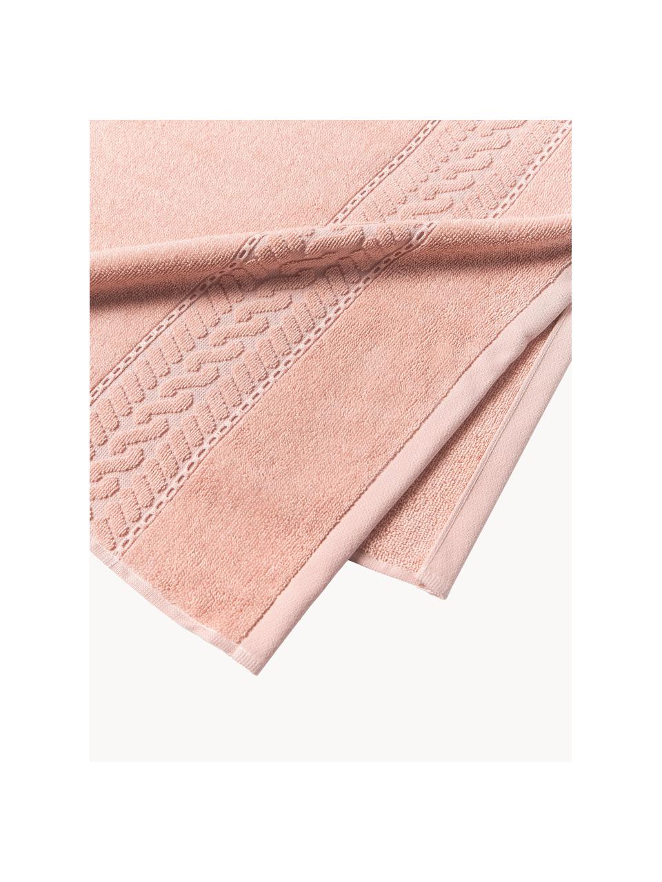 Handtuch Cordelia in verschiedenen Grössen, 100 % Baumwolle, Peach, Handtuch, B 50 x L 100 cm, 2 Stück