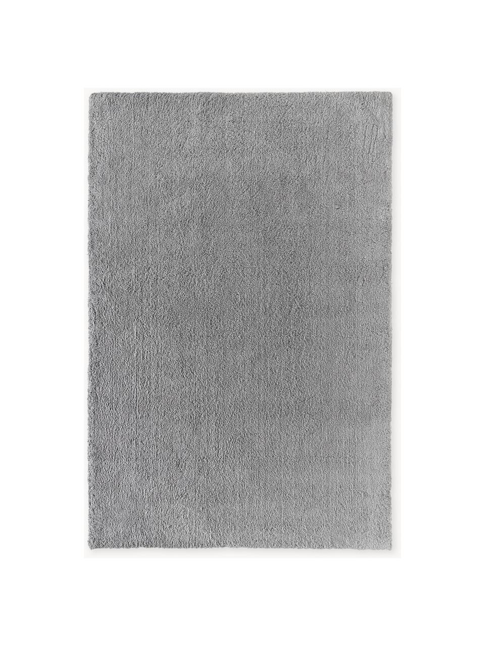 Flauschiger Hochflor-Teppich Leighton, Flor: Mikrofaser (100 % Polyest, Grau, B 80 x L 150 cm (Größe XS)