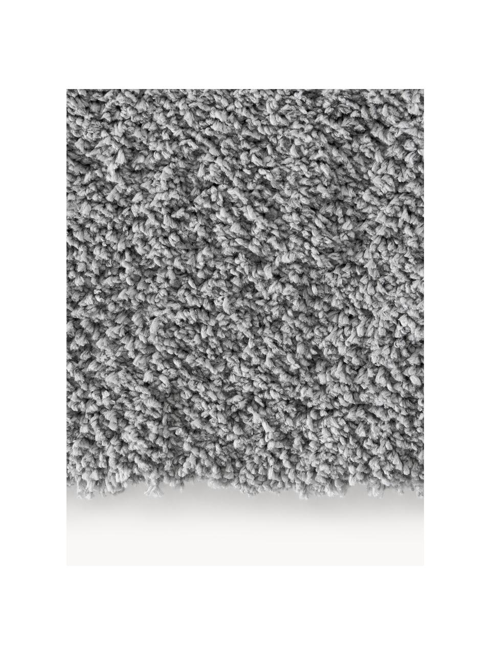 Flauschiger Hochflor-Teppich Leighton, Flor: Mikrofaser (100 % Polyest, Grau, B 80 x L 150 cm (Größe XS)