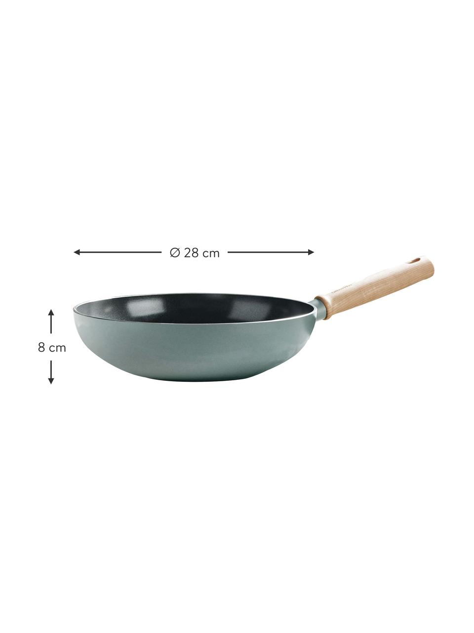 Wok avec revêtement antiadhésif Mayflower, Bleu, Ø 28 x haut. 8 cm