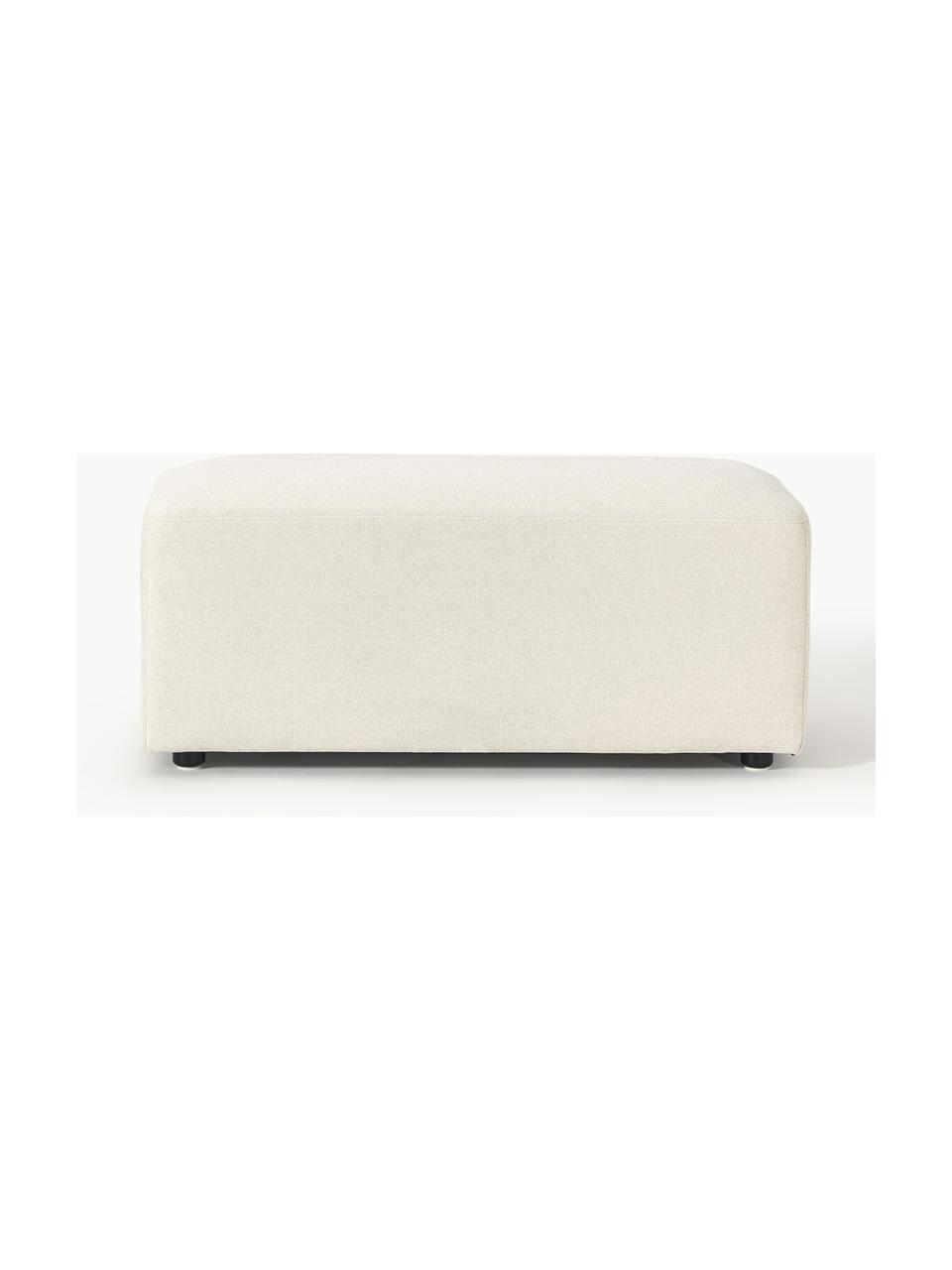 Hocker Melva, B 99 x T 42 cm, Bezug: 100 % Polyester Der strap, Gestell: Massives Kiefern- und Fic, Webstoff Off White, B 99 x T 42 cm