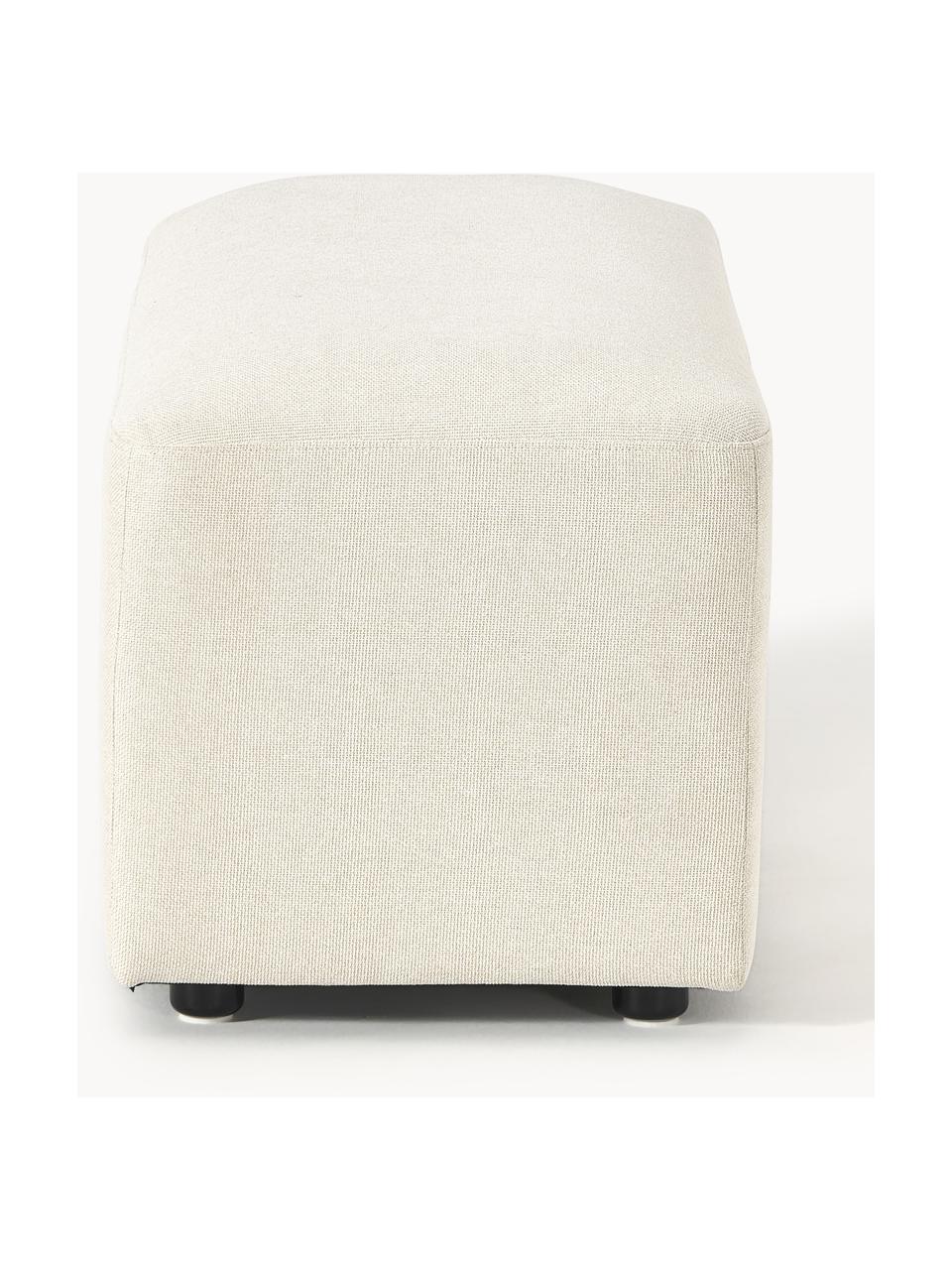 Hocker Melva, B 99 x T 42 cm, Bezug: 100 % Polyester Der strap, Gestell: Massives Kiefern- und Fic, Füße: Kunststoff Dieses Produkt, Webstoff Off White, B 99 x T 42 cm