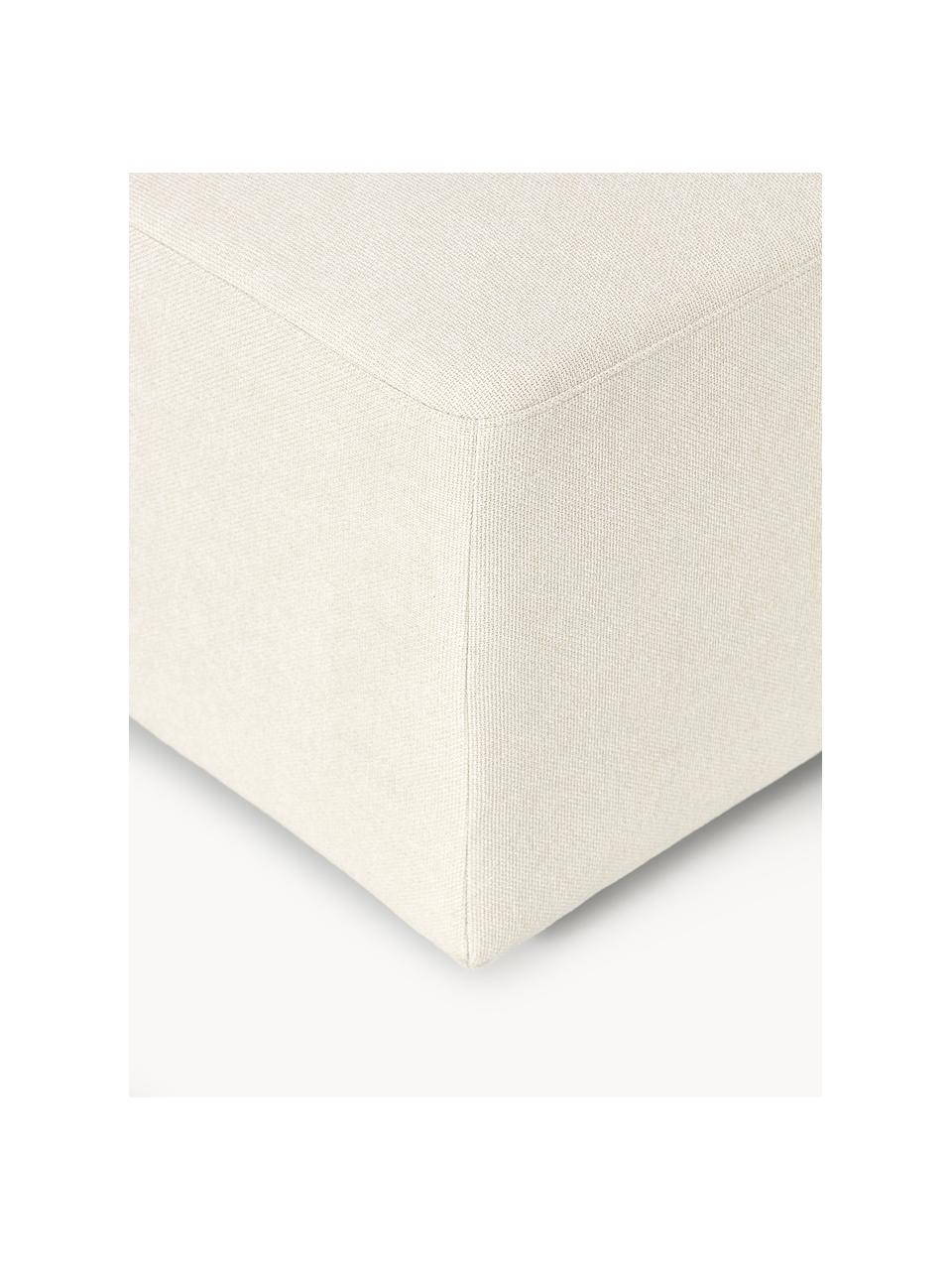 Hocker Melva, B 99 x T 42 cm, Bezug: 100 % Polyester Der strap, Gestell: Massives Kiefern- und Fic, Webstoff Off White, B 99 x T 42 cm