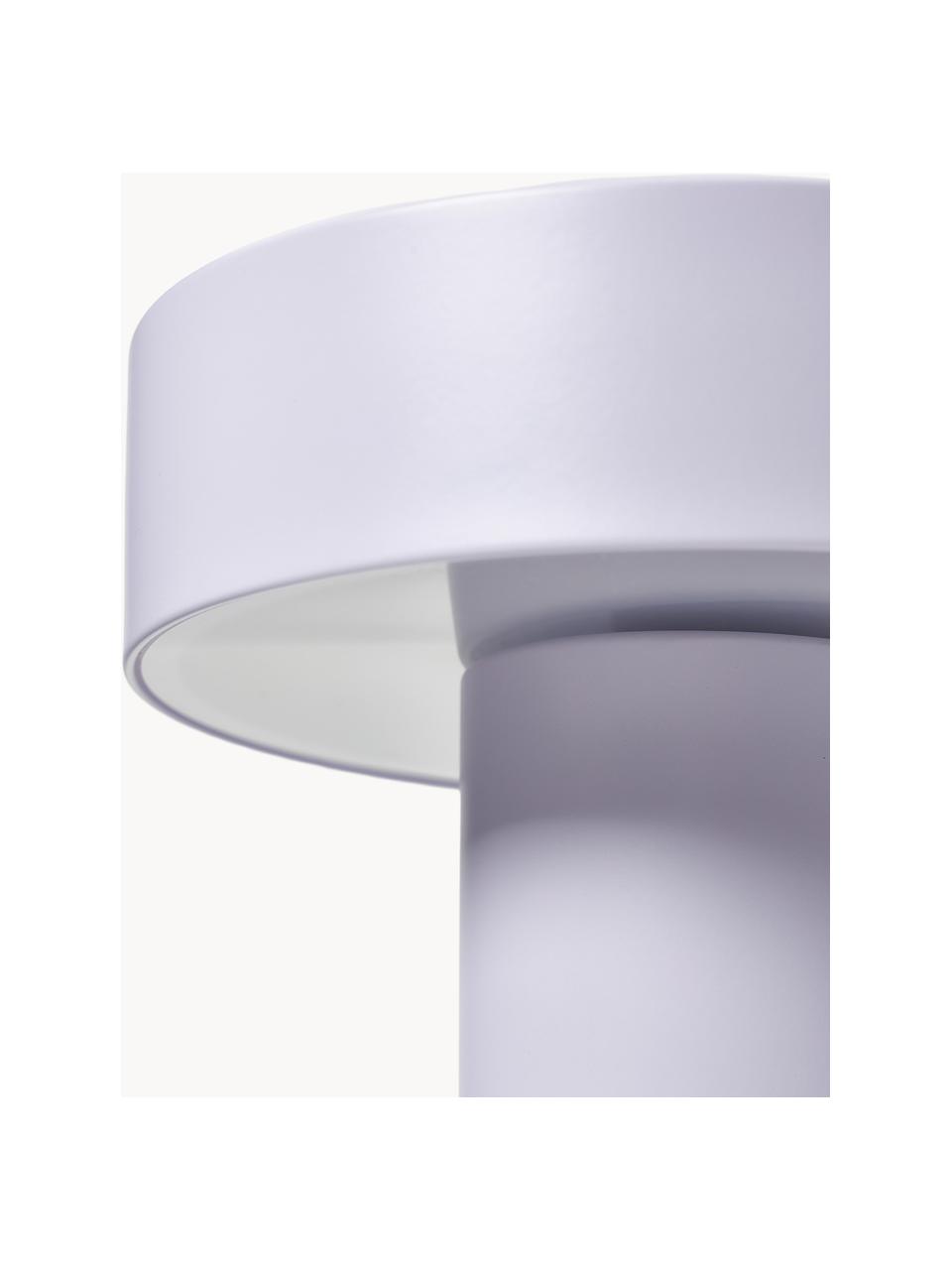 Lampada da tavolo piccola portatile a LED con luce regolabile Kamal, Metallo, Lila, Ø 27 x Alt. 30 cm