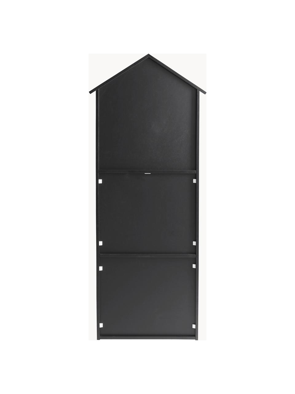 Kinder-Regal Sevilla, Mitteldichte Holzfaserplatte (MDF), lackiert, Schwarz, B 47 x H 117 cm