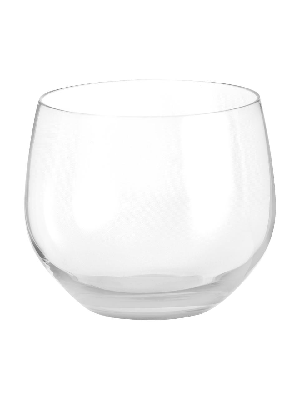 Vasos de vidrio soplado artesanalmente Spectra, 4 uds., Vidrio soplado, Transparente, Ø 9 x Al 8 