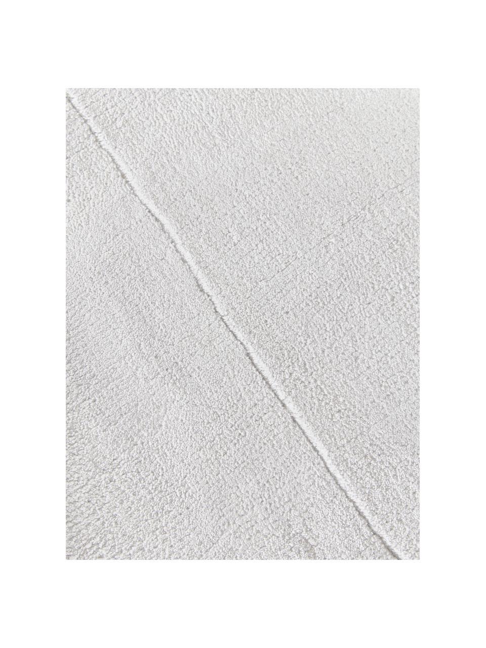 Ręcznie tkany dywan z wiskozy Wavy, Jasny szary, S 80 x D 150 cm (Rozmiar XS)