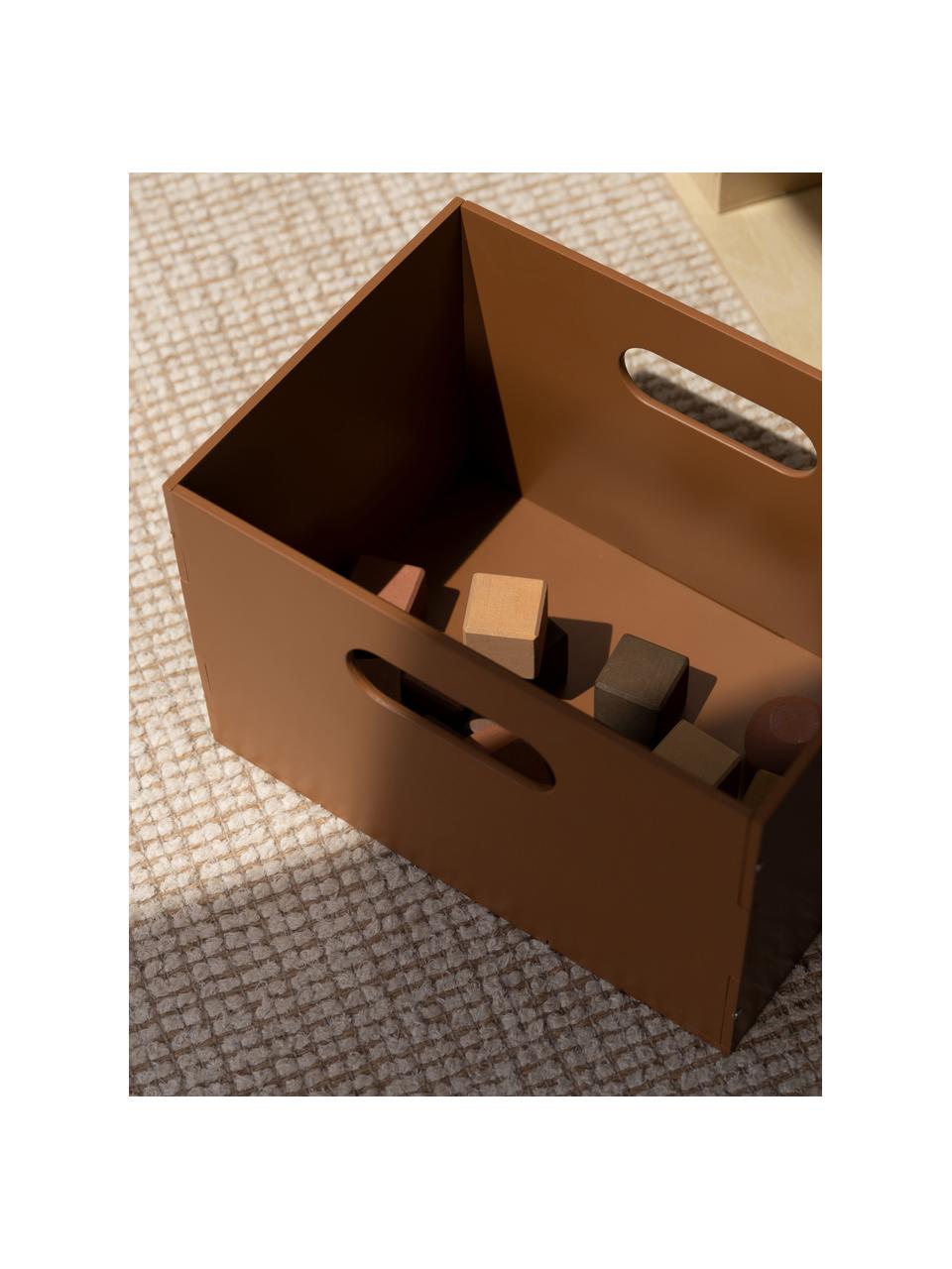 Caja de madera Kiddo, Madera de abedul pintada

Este producto está hecho de madera de origen sostenible y con certificación FSC®., Marrón, An 34 x F 24 cm