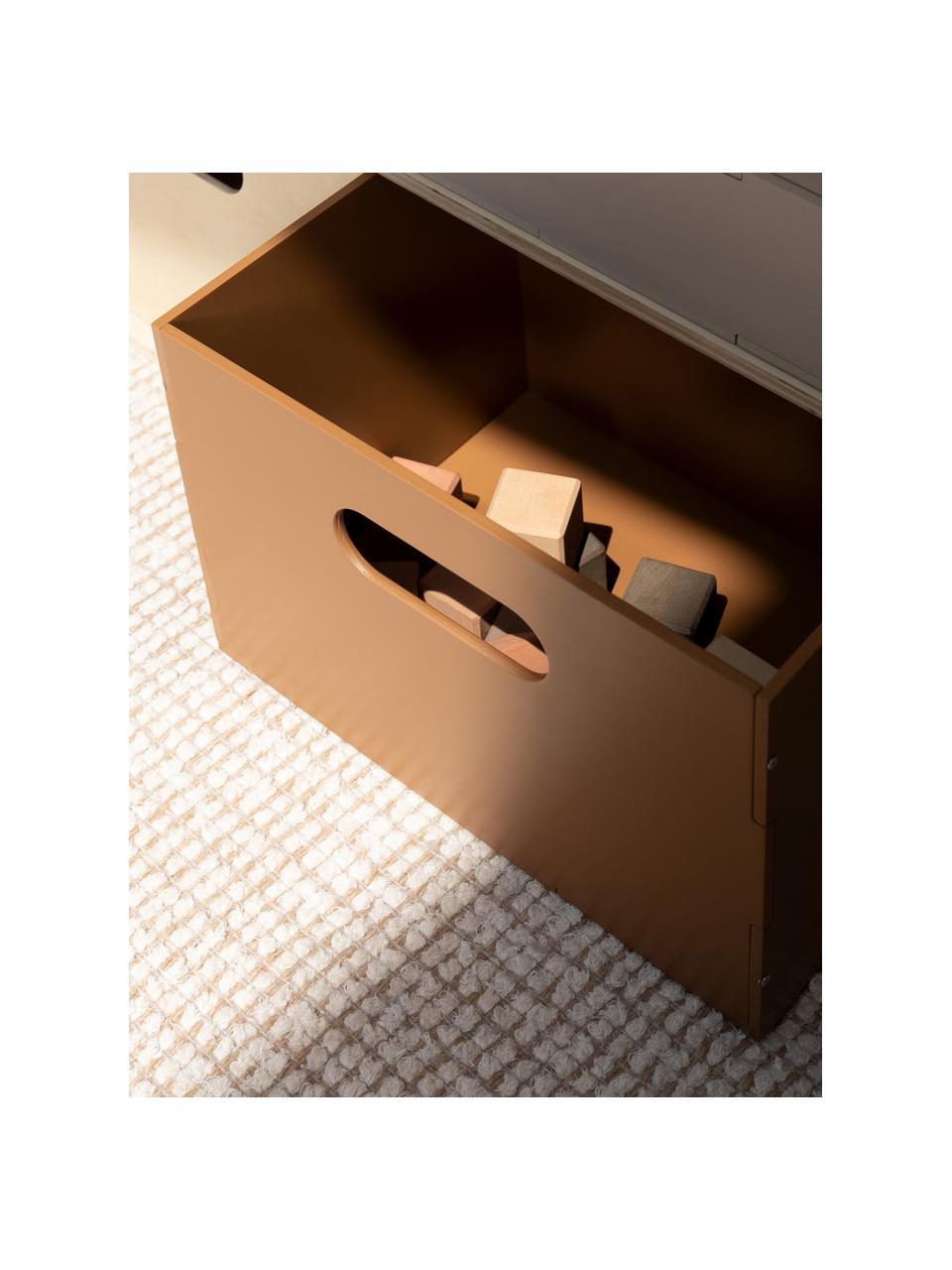 Holz-Aufbewahrungsbox Kiddo, Birkenholzfurnier, lackiert

Dieses Produkt wird aus nachhaltig gewonnenem, FSC®-zertifiziertem Holz gefertigt., Braun, B 34 x T 24 cm