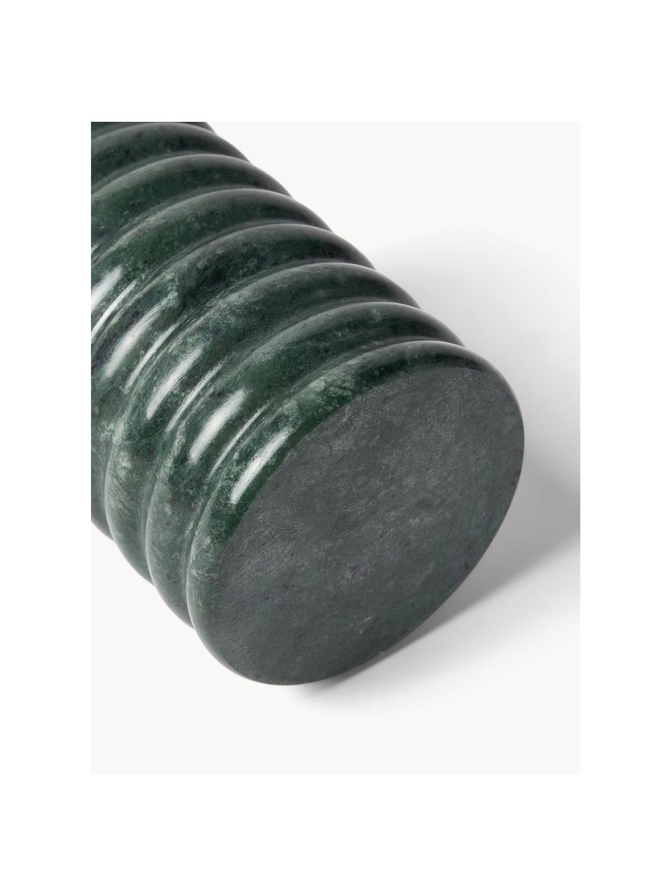 Kubek na szczoteczki z marmuru Orta, Marmur, Zielony, marmurowy, Ø 8 x W 12 cm