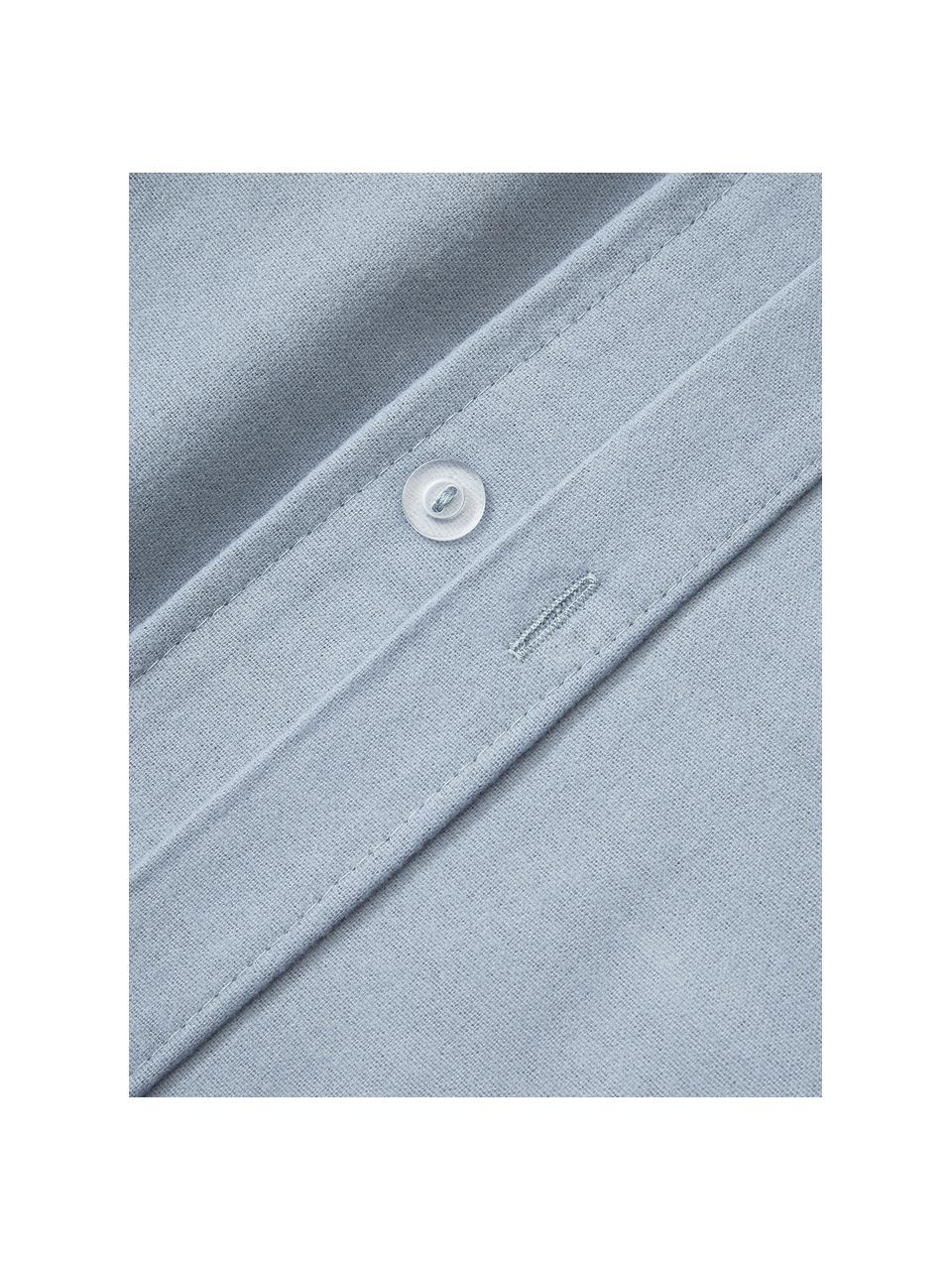 Flanell-Bettdeckenbezug Biba, Webart: Flanell Flanell ist ein k, Hellblau, B 135 x L 200 cm
