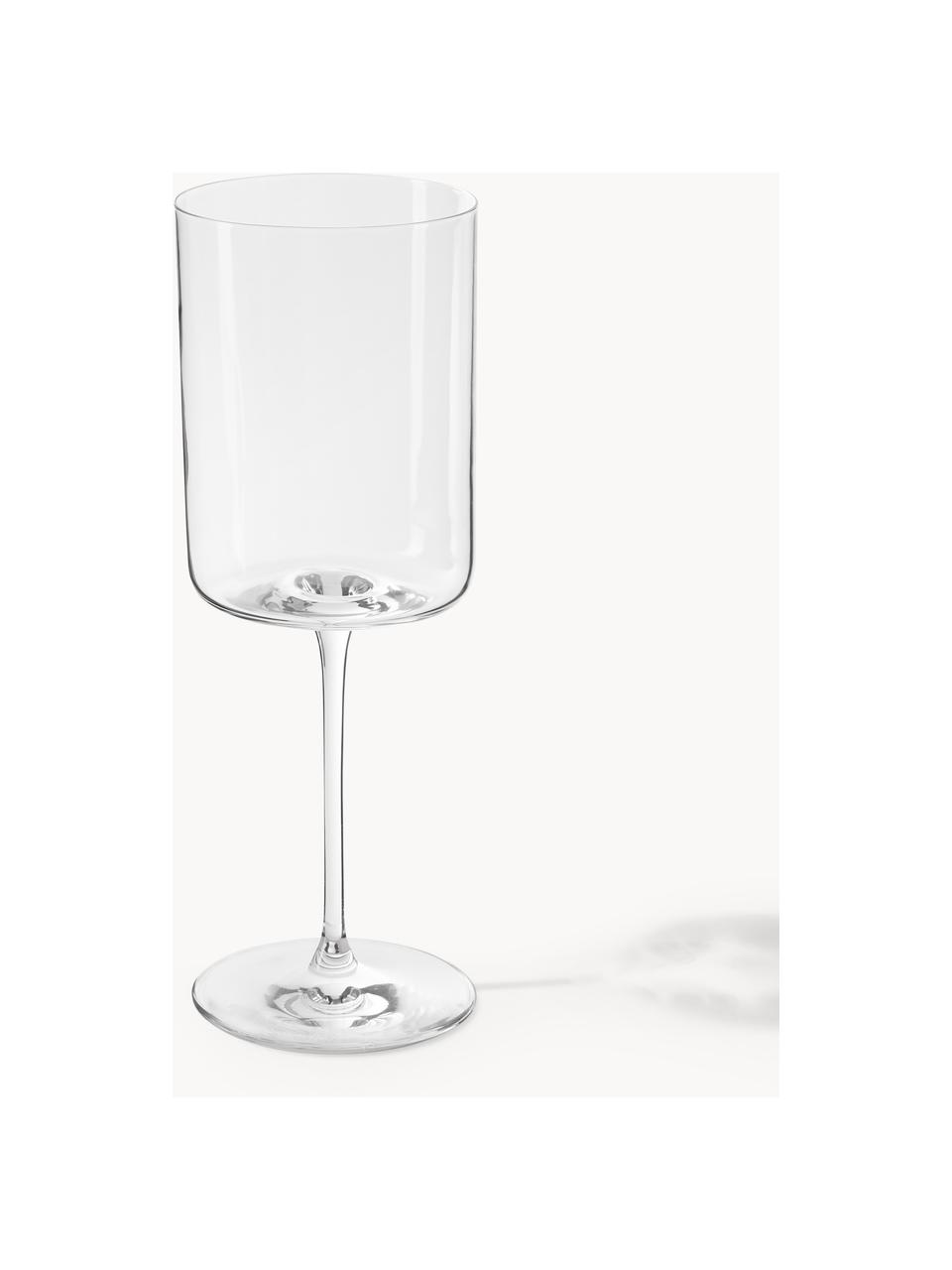 Poháre na červené víno z krištáľového skla Xavia, 4 ks, Krištáľové sklo, Priehľadná, Ø 8 x V 22 cm, 420 ml