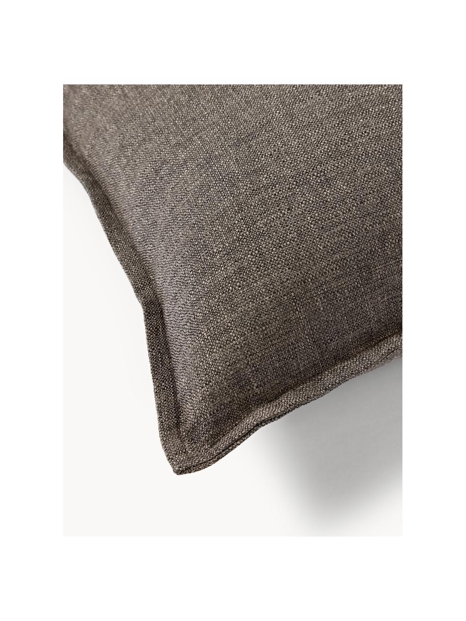 Outdoor-Kissen Oline, Hülle: 60 % Baumwolle, 40 % Poly, Taupe, B 30 x L 50 cm