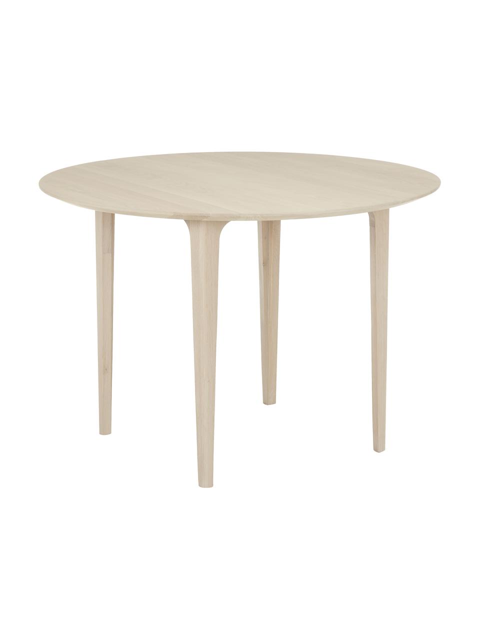 Mesa de comedor redonda de madera de roble maciza Archie, Ø 110, Madera de roble maciza pintada
100% madera con certificado FSC, procedente de silvicultura sostenible, Roble Sonoma, Ø 110 x Al 76 cm