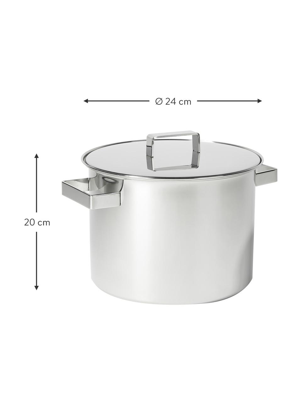 Komplet do gotowania ze stali szlachetnej Design Plus, 3 elem., Stal szlachetna 18/10, Odcienie srebrnego, Ø 24 x W 20 cm