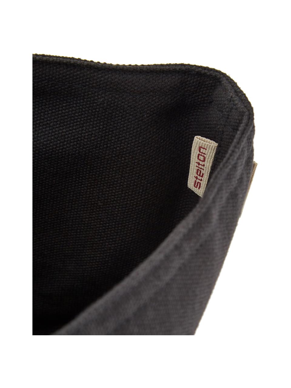 Panera de diseño Helga, Algodón, Negro, Ø 23 cm