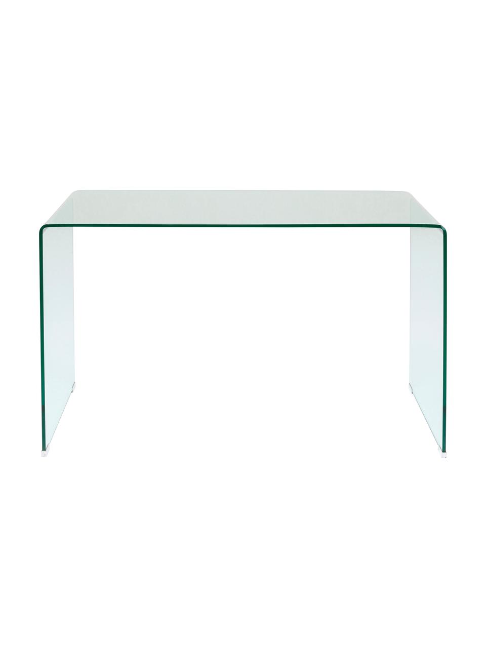 Biurko ze szkła Club, Szkło, Transparentny, S 125 x G 60 cm