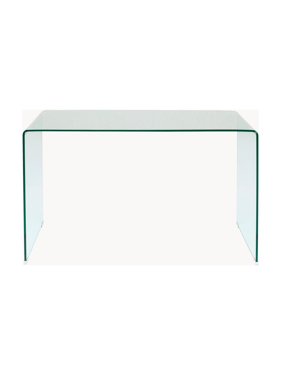 Bureau Club van glas, Glas, Transparant, B 125 x D 60 cm