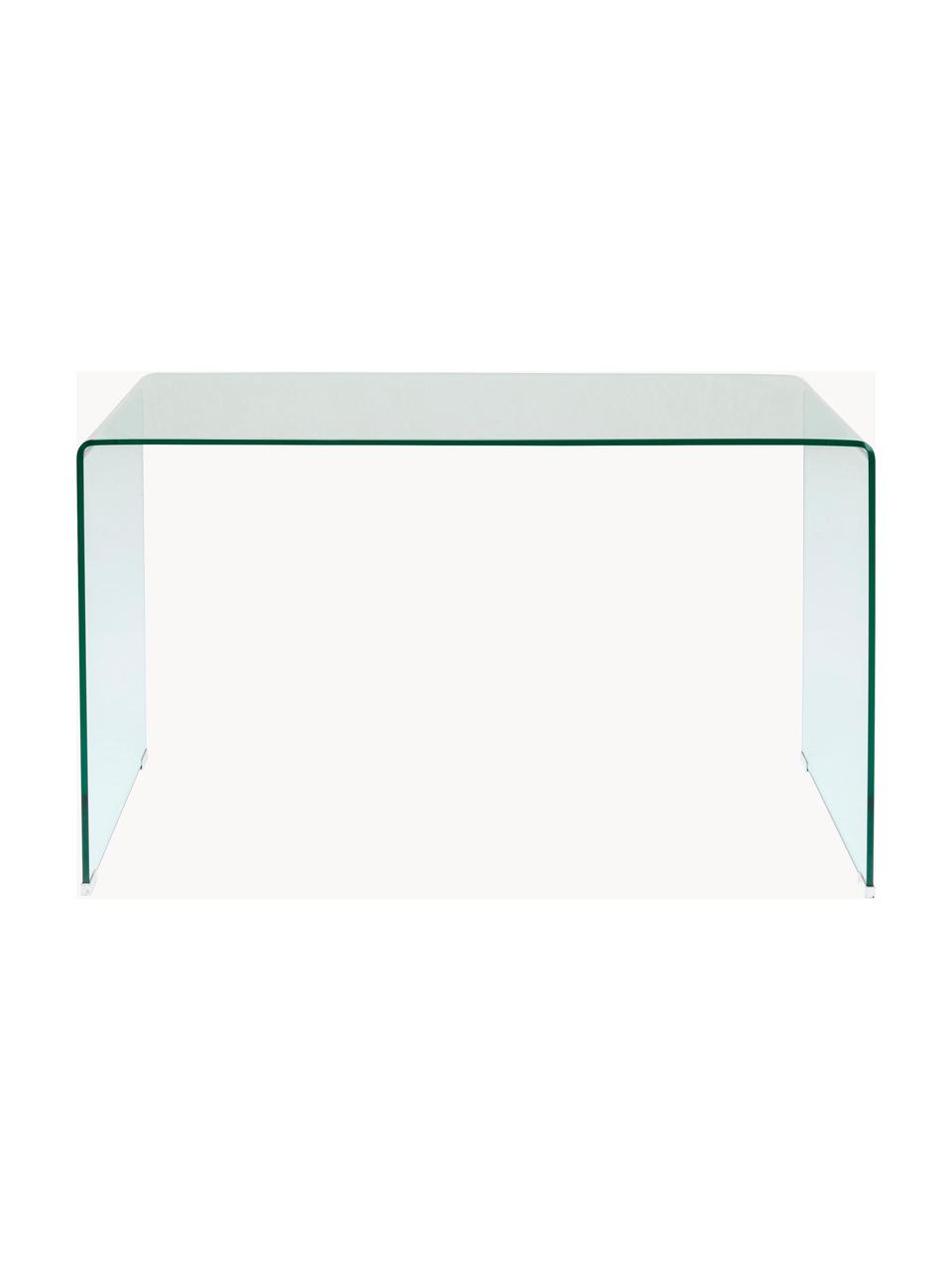 Bureau en verre Club, Verre, Transparent, larg. 125 x prof. 60 cm