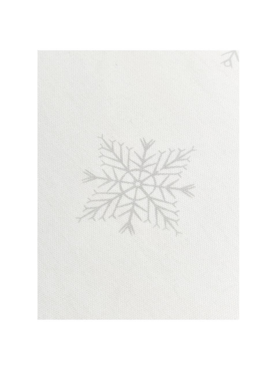 Tovaglia Snow, 100% cotone da coltivazione sostenibile, Bianco, crema, Larg. 145 x Lung. 200 cm