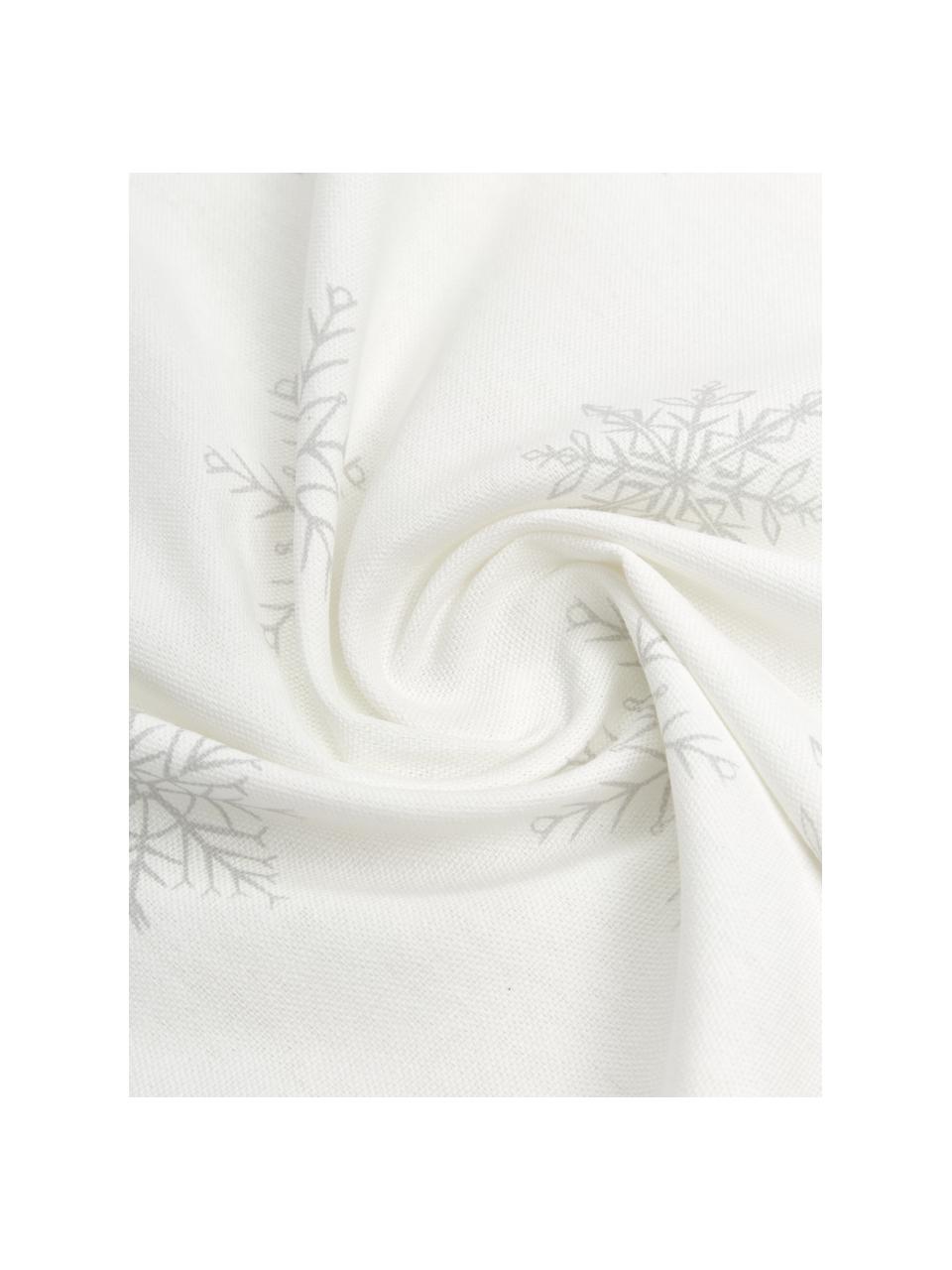 Mantel Snow, 100% algodón de cultivos sostenible de algodón, Blanco, crema, An 145 x L 200 cm