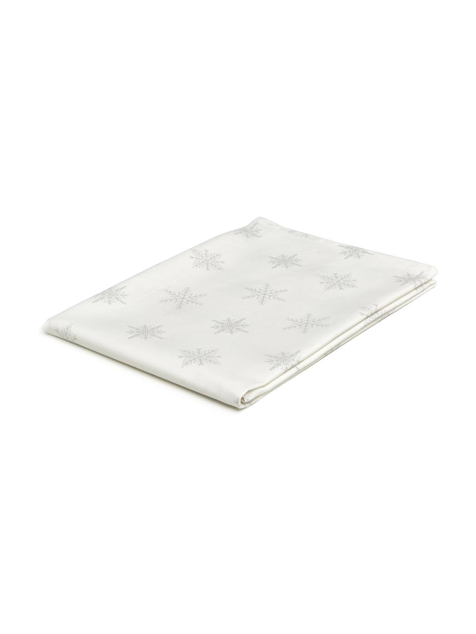 Mantel Snow, 100% algodón de cultivos sostenible de algodón, Blanco, crema, An 145 x L 200 cm