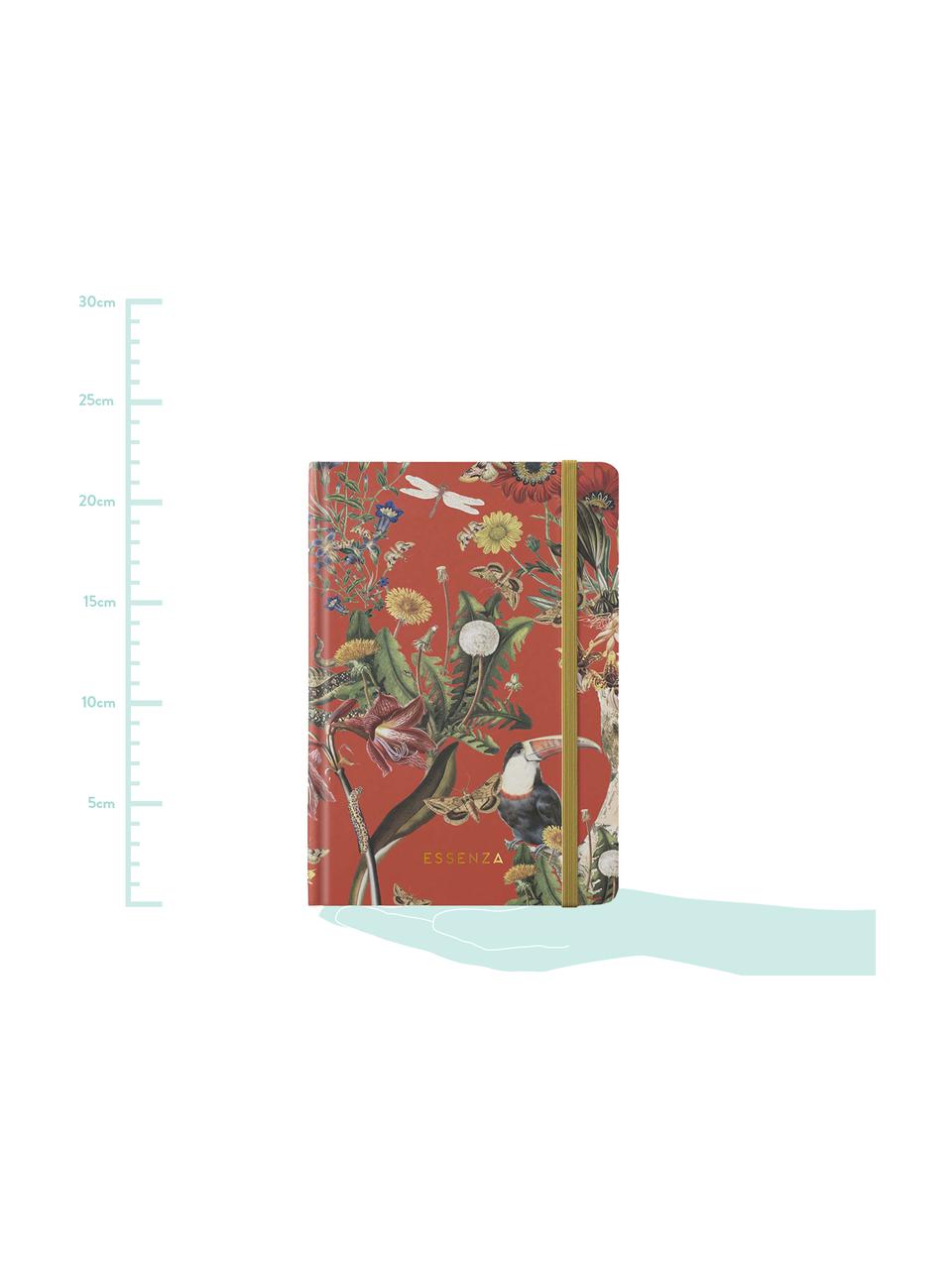 Notatnik Airen, Papier, Czerwony chili, wielobarwny, S 15 x W 22 cm