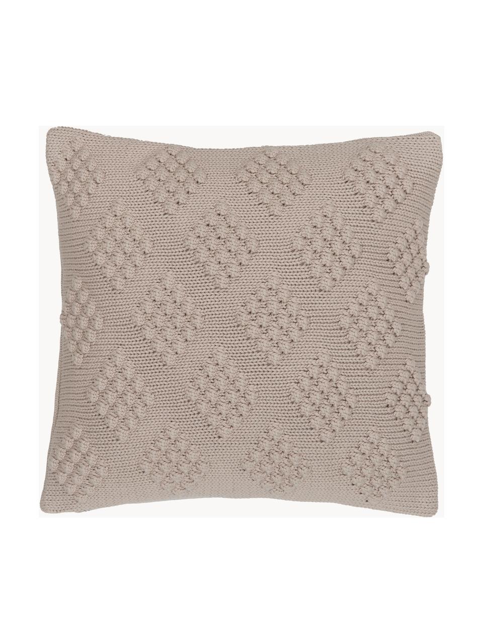 Housse de coussin tricotée 40x40 beige Kelly, 100 % coton peigné

Le matériau est certifié STANDARD 100 OEKO-TEX®, 11.HIN.00050, HOHENSTEIN HTTI, Beige, larg. 40 x long. 40 cm