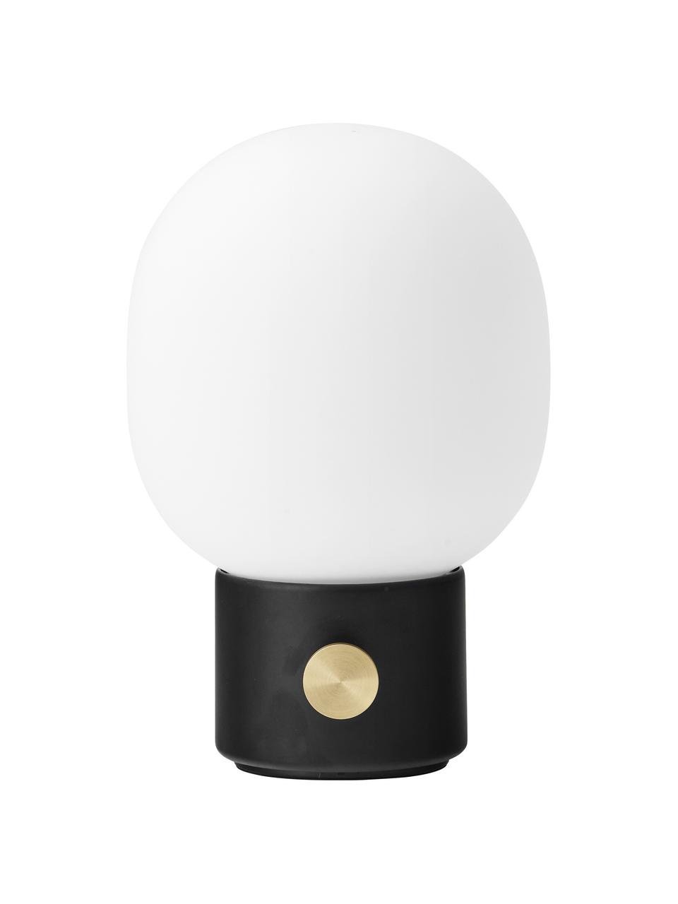 Lampa stołowa z funkcją przyciemniania JWDA, Biały, czarny, Ø 15 x W 22 cm