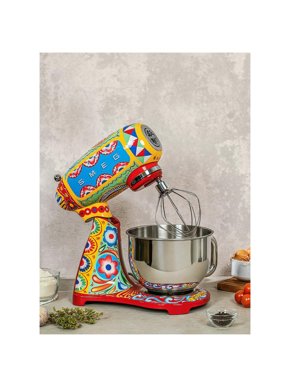 Küchenmaschine Dolce & Gabbana - Sicily is my Love, Gehäuse: Aluminiumdruckguss, Schüssel: Edelstahl, Bunt, B 40 x H 38 cm