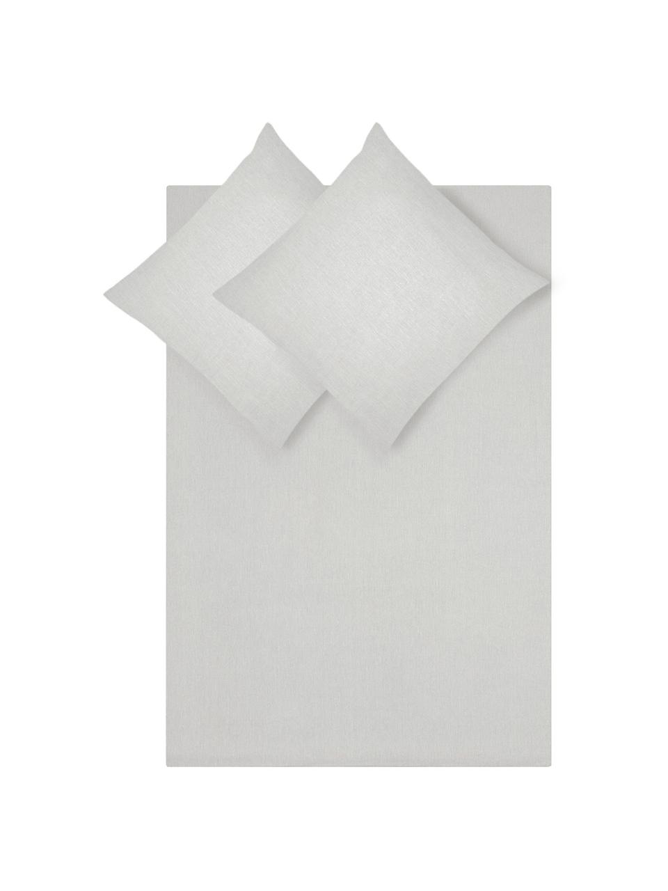 Bavlnená posteľná bielizeň s efektom "softwash" Arlene, Bledosivá-béžová
