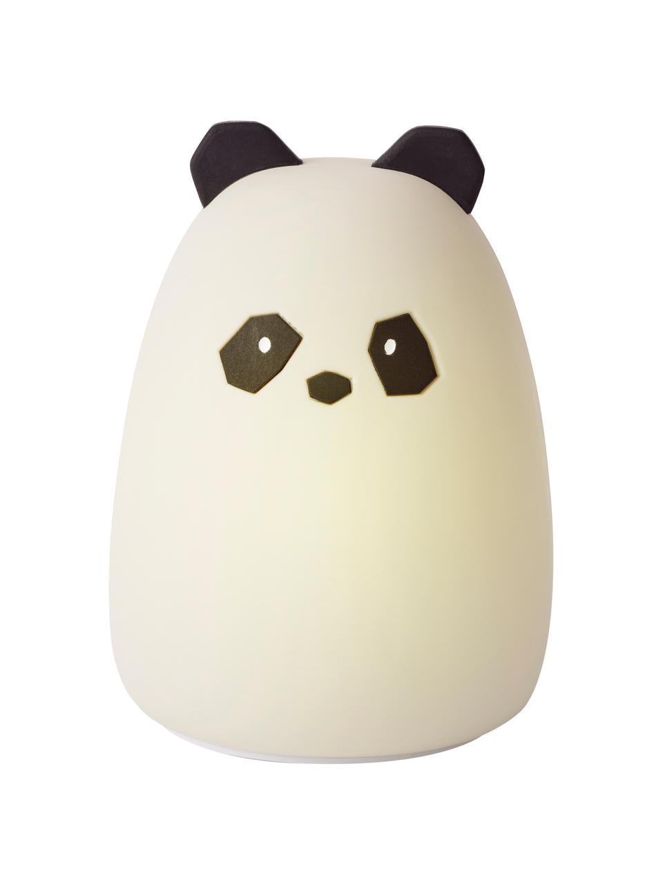 LED lichtobject Winston Panda, 100% siliconen, BPA-vrij, Wit, Ø 11 x H 14 cm