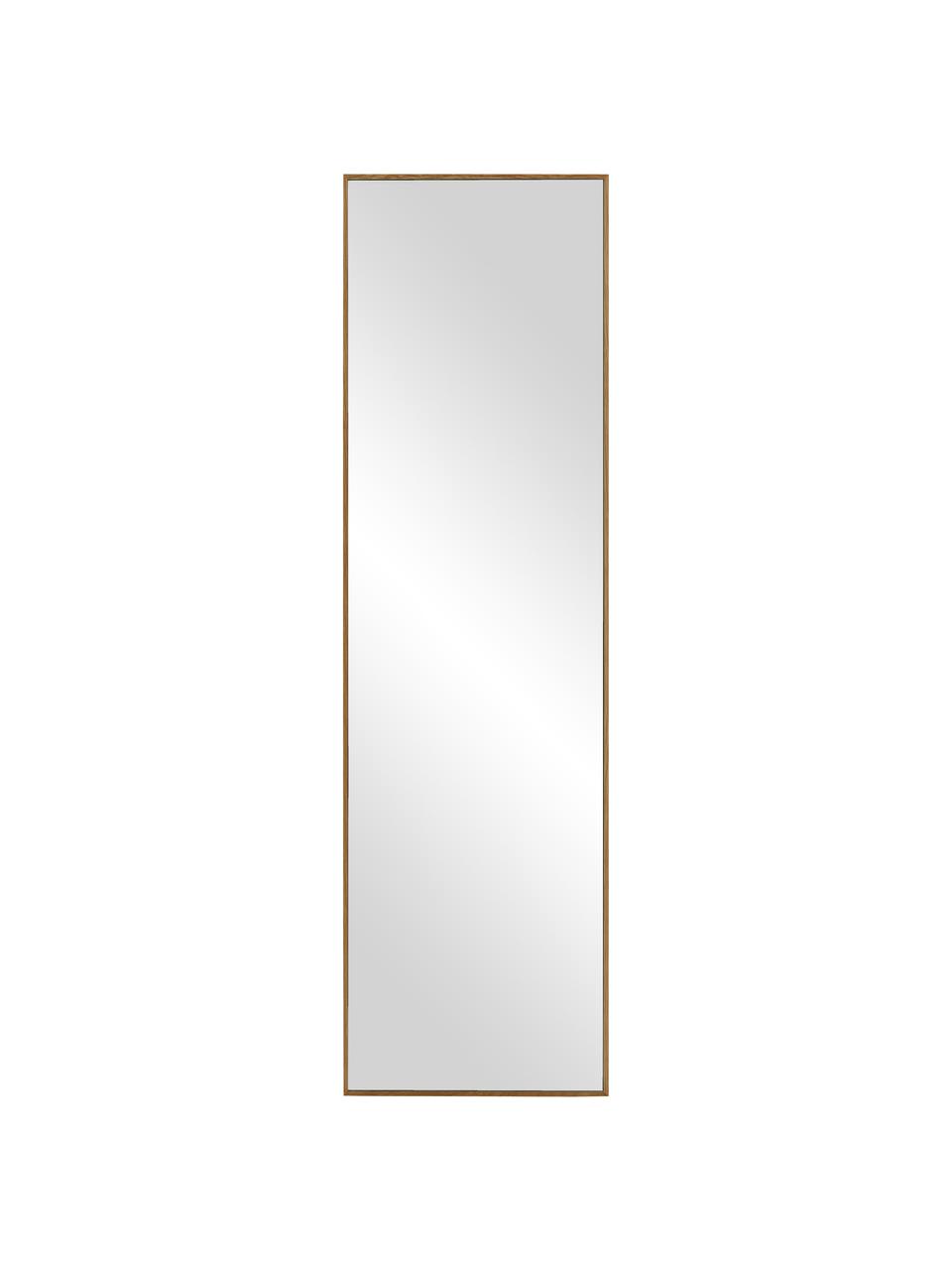 Čtvercové nástěnné zrcadlo  s hnědým dřevěným rámem Avery, Dubové dřevo, Š 40 cm, V 140 cm