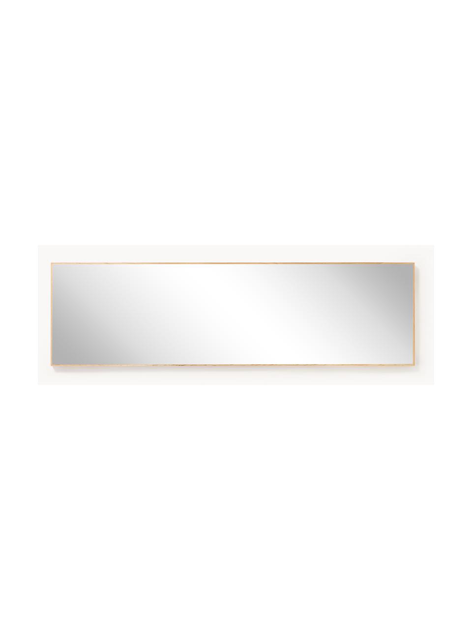Nástenné zrkadlo s hnedým dreveným rámom Avery, Dubové drevo, Š 40 x V 140 cm