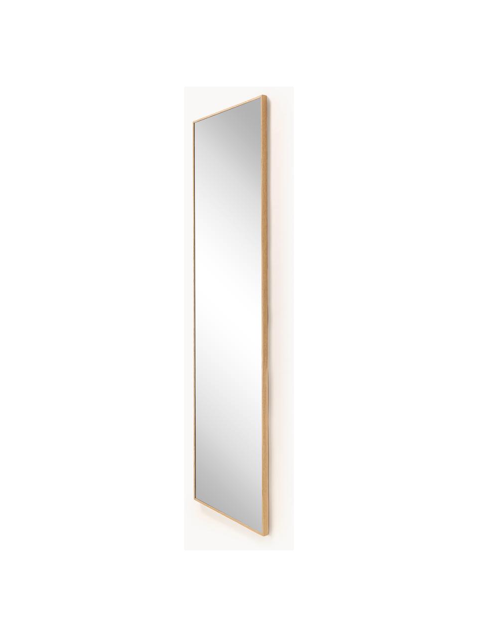 Espejo de pared con marco de madera de roble Avery, Estructura: roble Espejo Este product, Madera de roble, An 40 x Al 140 cm